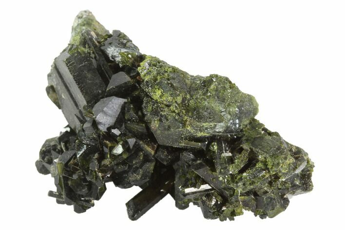 Lustrous Epidote Crystal Cluster - Pakistan #91969